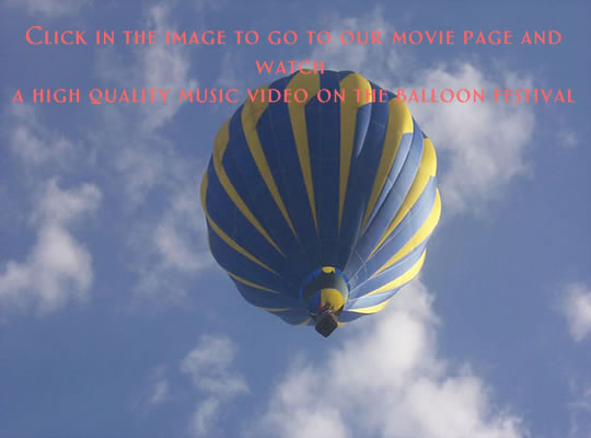 A Balloon in the air above the Quechee Balloon Festival